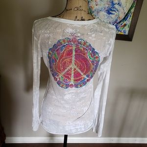 L.A Mynx Peace sign Long sleeve